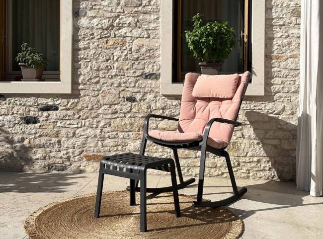 Подушка-подголовник для лаунж кресла Folio розовый 465х290х70 мм