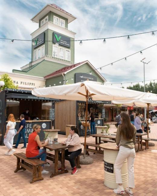 Зонт профессиональный 2х2 м Palladio Standard натуральный, слоновая кость 2000х2000 мм