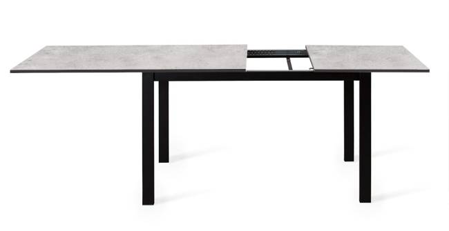 Стол DikLine L110 хромикс белый/ опоры черные Стол DikLine L110 хромикс белый/ опоры черные