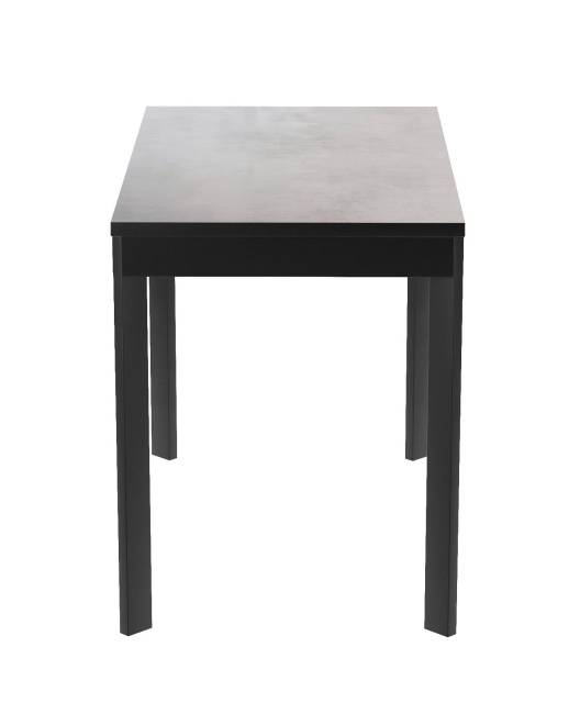 Стол DikLine L110 хромикс белый/ опоры черные Стол DikLine L110 хромикс белый/ опоры черные