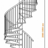 Винтовая лестница Spiral Color d120