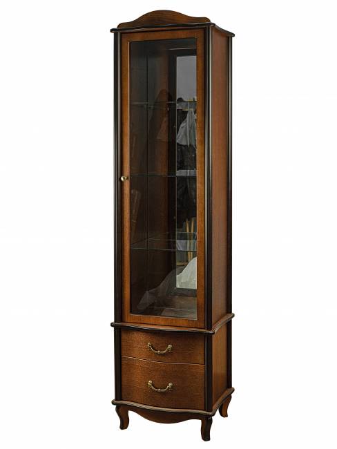 Шкаф-витрина Джульетта, орех Л Шкаф-витрина Джульетта, орех Л
