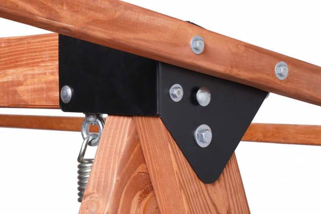 Качели LYON трехместные из лиственницы(серые подушки) Качели LYON трехместные из лиственницы(серые подушки)