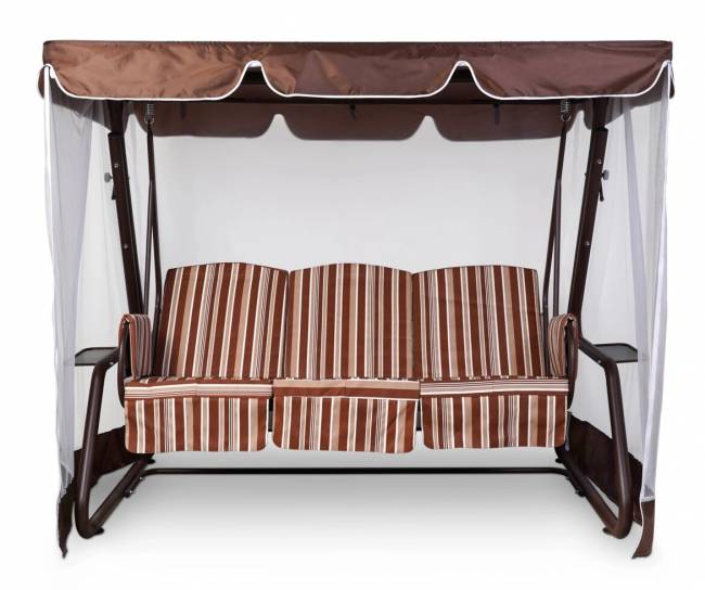 Тент-крыша + москитная сетка 76-е Люкс 244х142х170, шоколад Тент-крыша + москитная сетка 76-е Люкс 244х142х170, шоколад