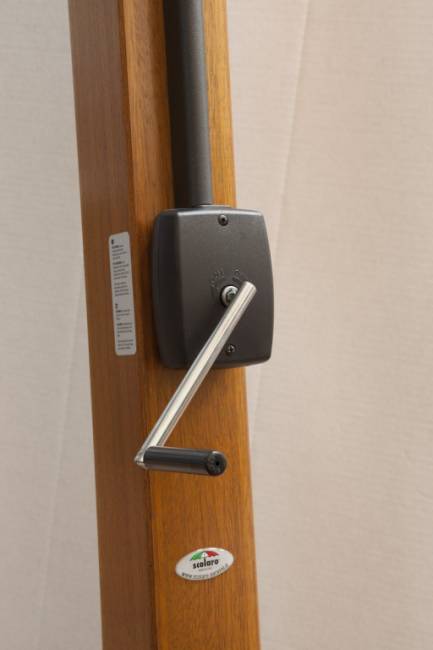 Зонт профессиональный 3х4 м Palladio Braccio имитация ироко, слоновая кость 3000х4000 мм