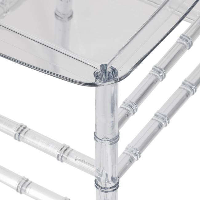 Стул MEDALION (mod. 921) пластик, 39 х 49 х 90,5 см, Transparent (Прозрачный)  (Комплект из 2 шт.) прозрачный пластик