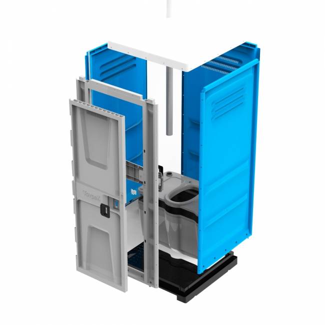 Туалетная кабина TOYPEK CityComfort, синий (собранная) Туалетная кабина TOYPEK CityComfort, синий (собранная)