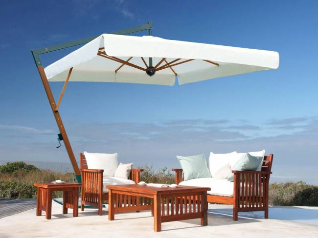 Зонт профессиональный 2х3 м Torino Braccio имитация ироко, слоновая кость 2000х3000 мм Зонт профессиональный 2х3 м Torino Braccio имитация ироко, слоновая кость 2000х3000 мм