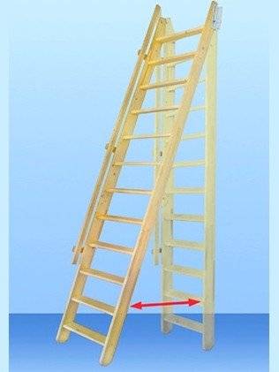 Мансардная лестница из сосны М-013у Мансардная лестница из сосны М-013у