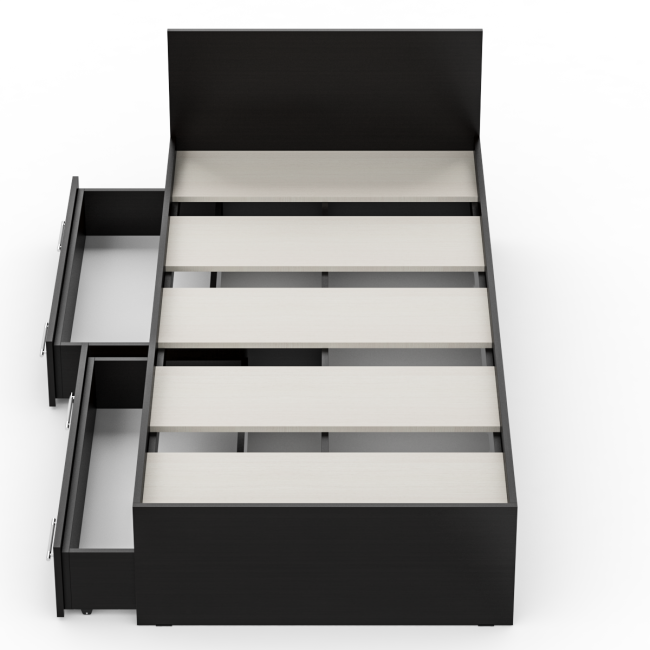 Кровать с ящиками Стандарт 0900 цвет венге Кровать с ящиками Стандарт 0900 цвет венге