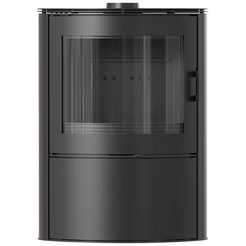 Печь дровяная KOZA/AB/S/2/KAFEL/CZARNA, кафель черный