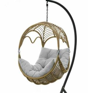 Подвесное кресло из искусственного ротанга AFM-178C-L Beige, бежевый