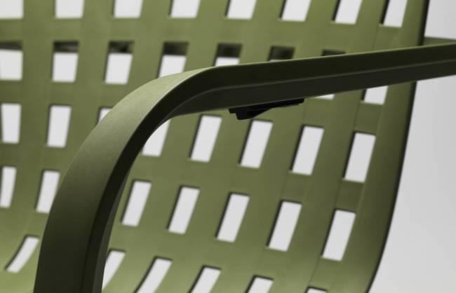 Лаунж-кресло пластиковое Folio антрацит 720х810-925х1130-1065 мм