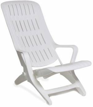 Шезлонг N1, цвет: белый