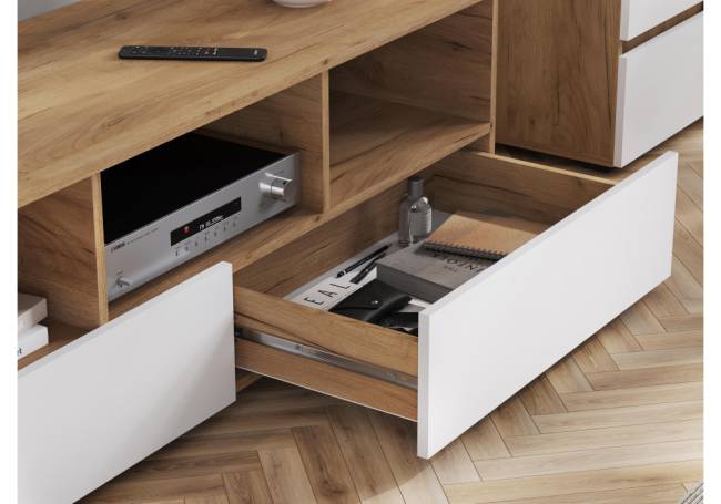 Элла ТБ 02 белый / дуб крафт золото