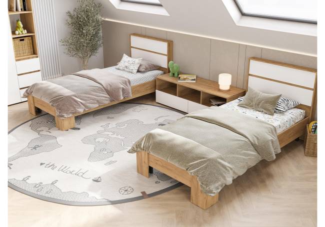 Элла ТБ 02 белый / дуб крафт золото