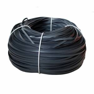 Плоский искусственный ротанг для плетения, "серый", 1200 м