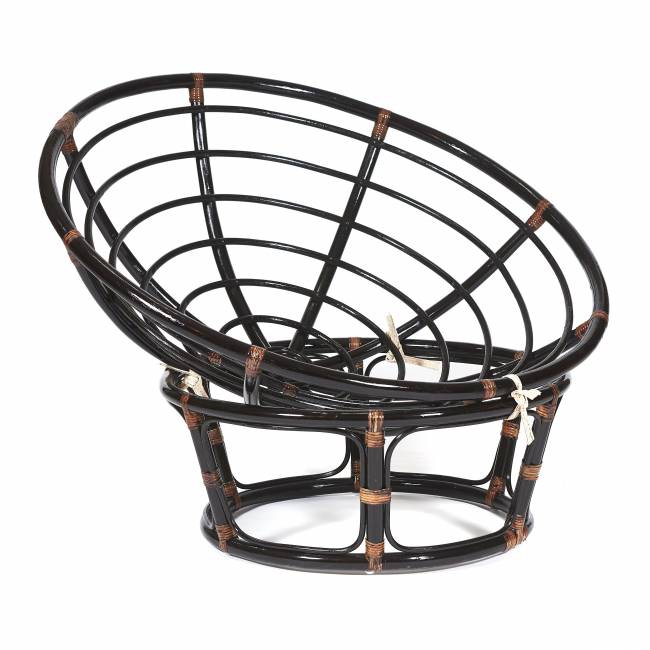 Кресло PAPASAN/ПАПАСАН 23/01 W /без подушки/ 115х101х104 см, Antique brown (античный черно-коричневый) Antique brown (античный черно-коричневый)