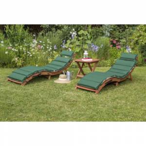 Комплект шезлонгов AFM-803A-T133 2pcs Beige-Green, бежевый/зеленый