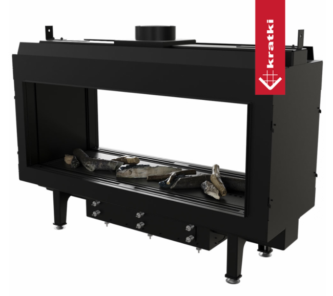 Газовая топка Kratki Pro LEO/100/TUNEL/G20 (магистральный газ)