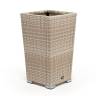 "Капучино" кашпо для цветов плетеное из искусственного ротанга, цвет бежевый "Капучино" кашпо для цветов плетеное из искусственного ротанга, цвет бежевый