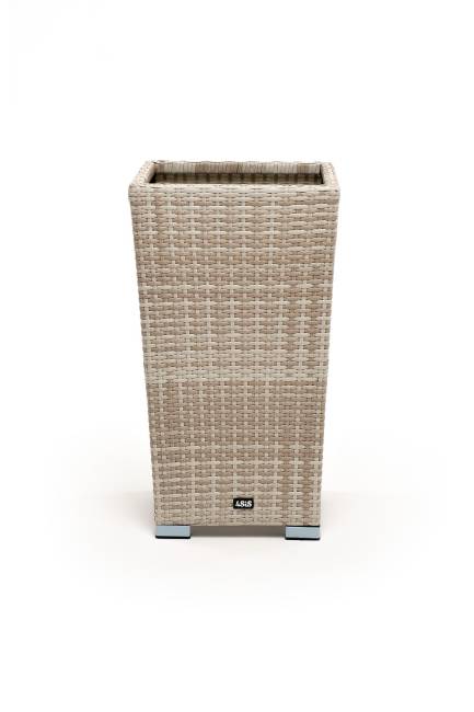 "Капучино" кашпо для цветов плетеное из искусственного ротанга, цвет бежевый "Капучино" кашпо для цветов плетеное из искусственного ротанга, цвет бежевый