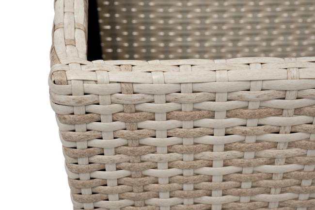 "Капучино" кашпо для цветов плетеное из искусственного ротанга, цвет бежевый "Капучино" кашпо для цветов плетеное из искусственного ротанга, цвет бежевый