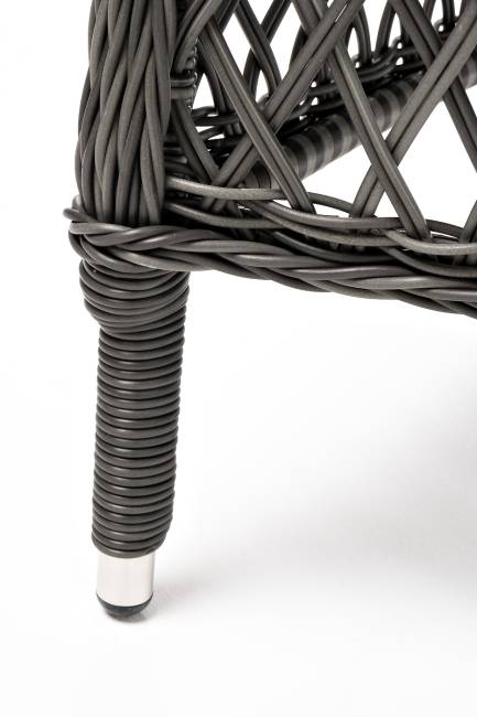 "Сицилия" плетеный стул из искусственного ротанга, цвет графит