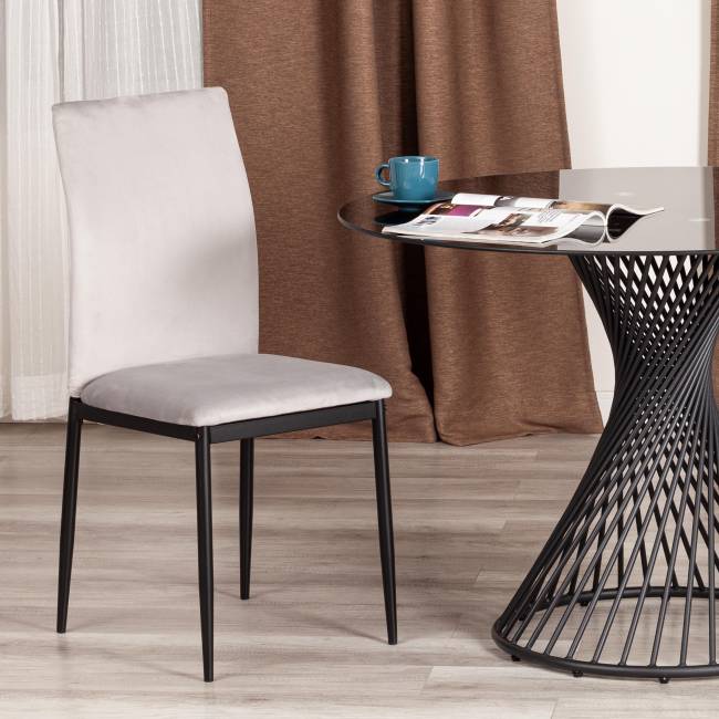 Стул CAPRI (mod. 39) металл, вельвет, 49.5 х 41 х 93,5 см, Light grey (светло-серый) HLR14 / черный (Комплект из 4 шт.) Light grey (светло-серый) HLR14 / черный металл, вельвет Стул CAPRI (mod. 39) металл, вельвет, 49.5 х 41 х 93,5 см, Light grey (светло-серый) HLR14 / черный (Комплект из 4 шт.) Light grey (светло-серый) HLR14 / черный металл, вельвет