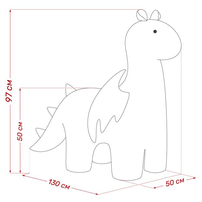 Пуф Leset Dragon Omega 45