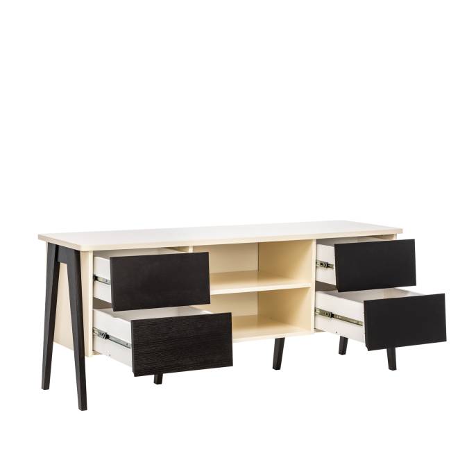 ТВ-тумба Leset "Сканди" Дуб шампань, компаньон Венге Венге ТВ-тумба Leset "Сканди" Дуб шампань, компаньон Венге Венге