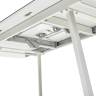 Стол ARUBA 140 GREY-WHITE/ WHITE глазурованное стекло М-City